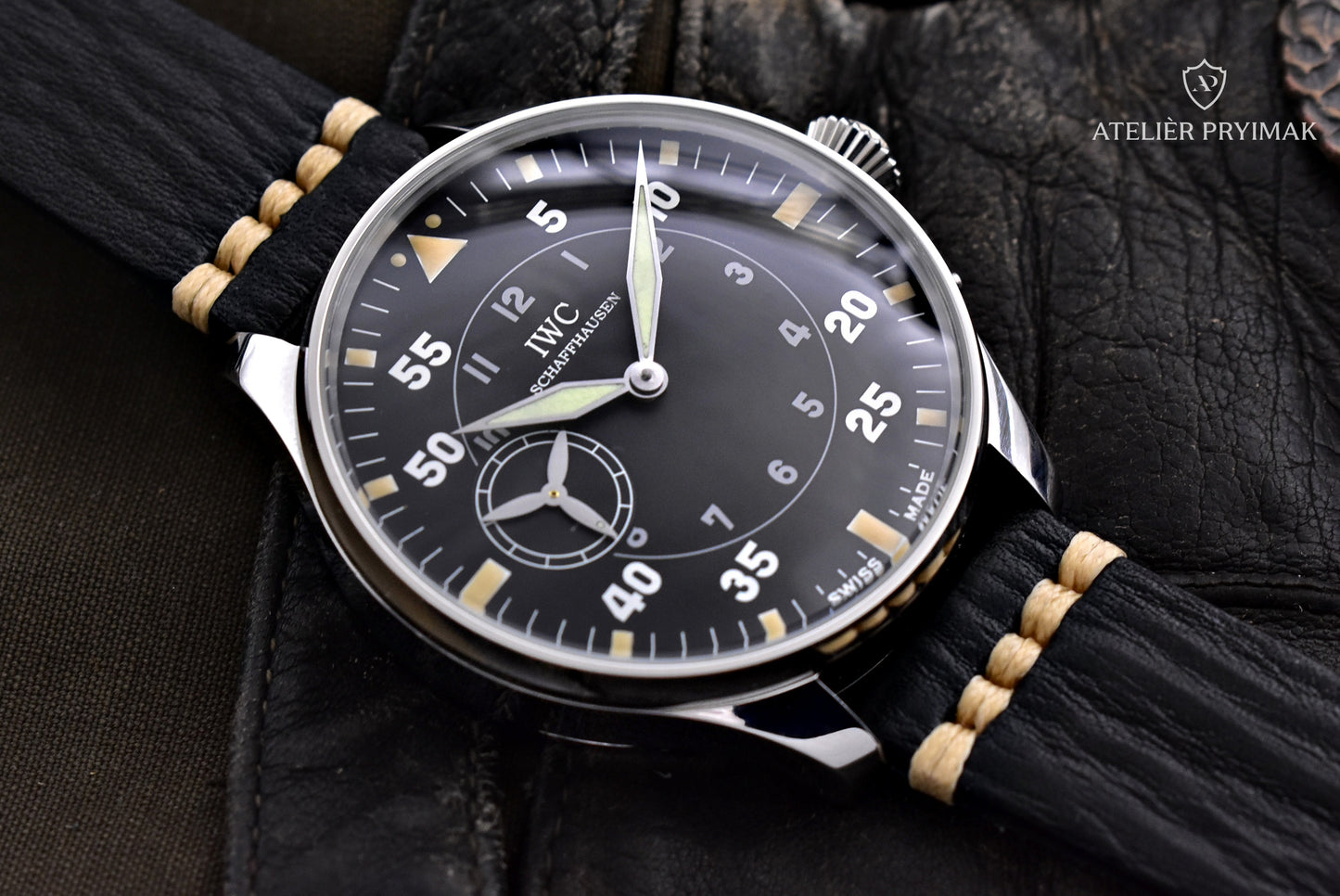 Letecké / pilotní starožitné hodinky IWC Schaffhausen 1897