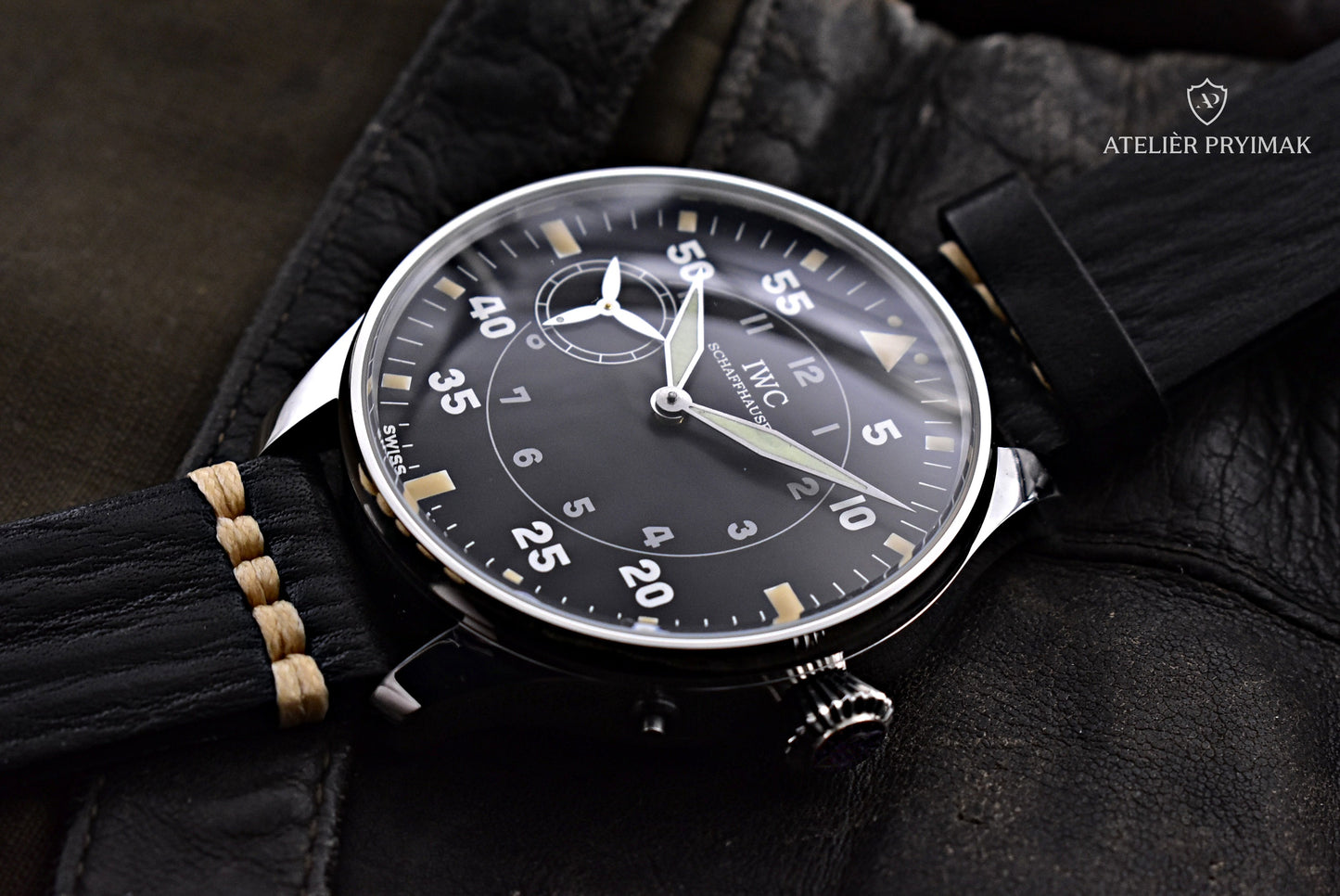 Letecké / pilotní starožitné hodinky IWC Schaffhausen 1897