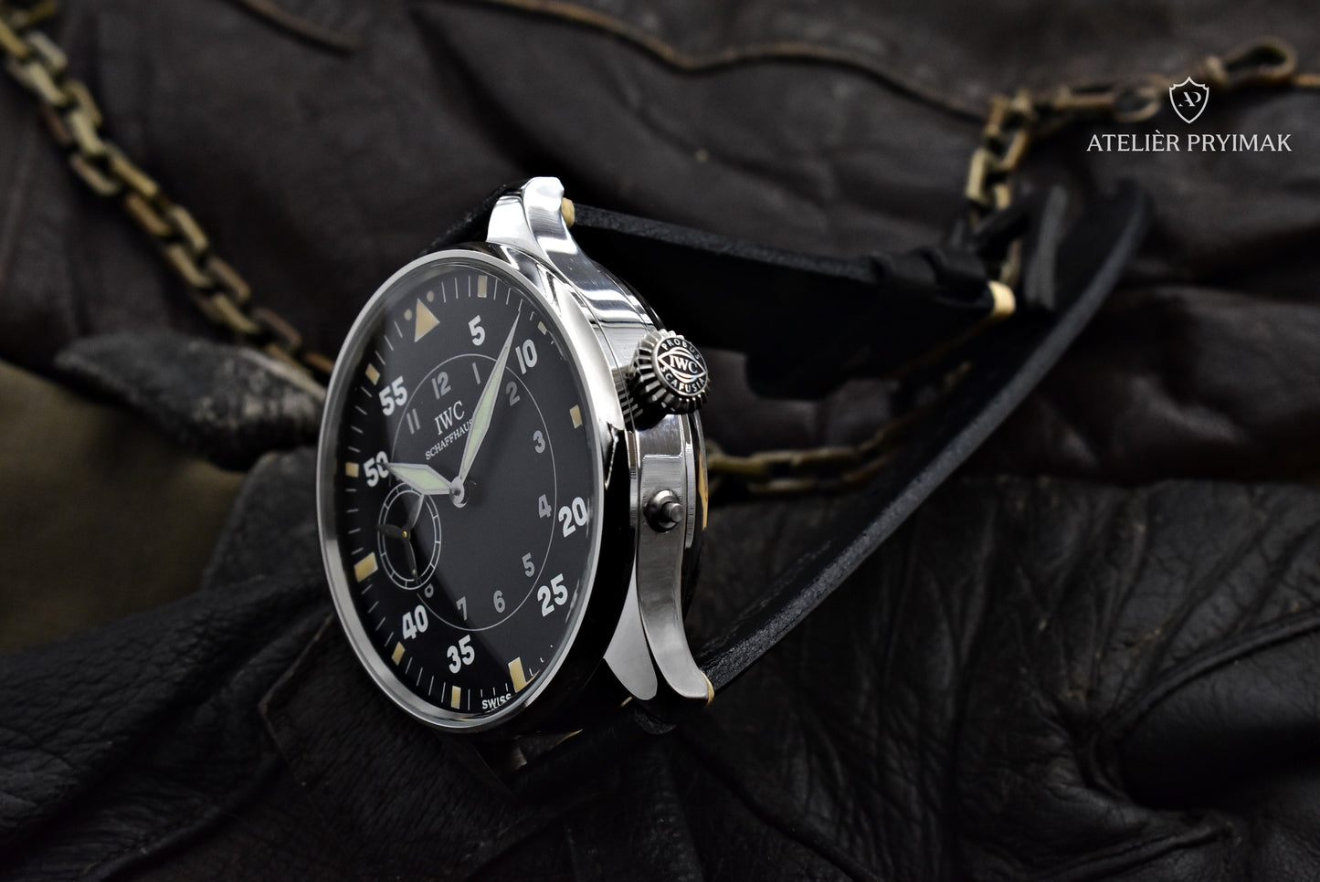 Letecké / pilotní starožitné hodinky IWC Schaffhausen 1897