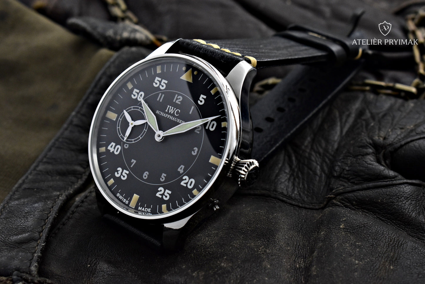 Letecké / pilotní starožitné hodinky IWC Schaffhausen 1897