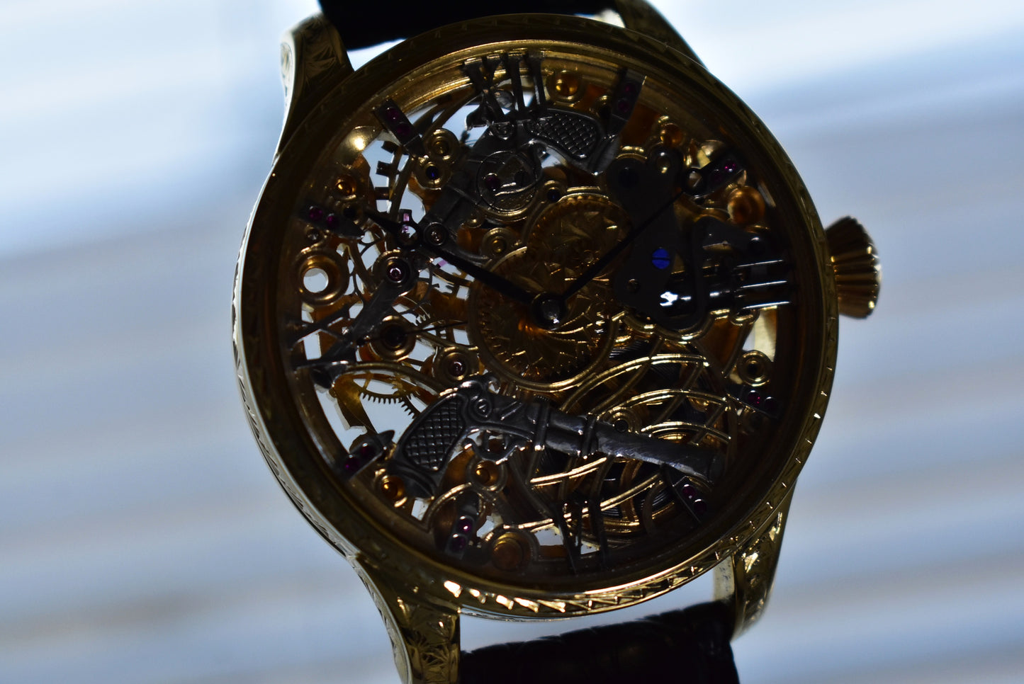 Unikátní skeletové hodinky OMEGA "ZBROJAŘ" 1934