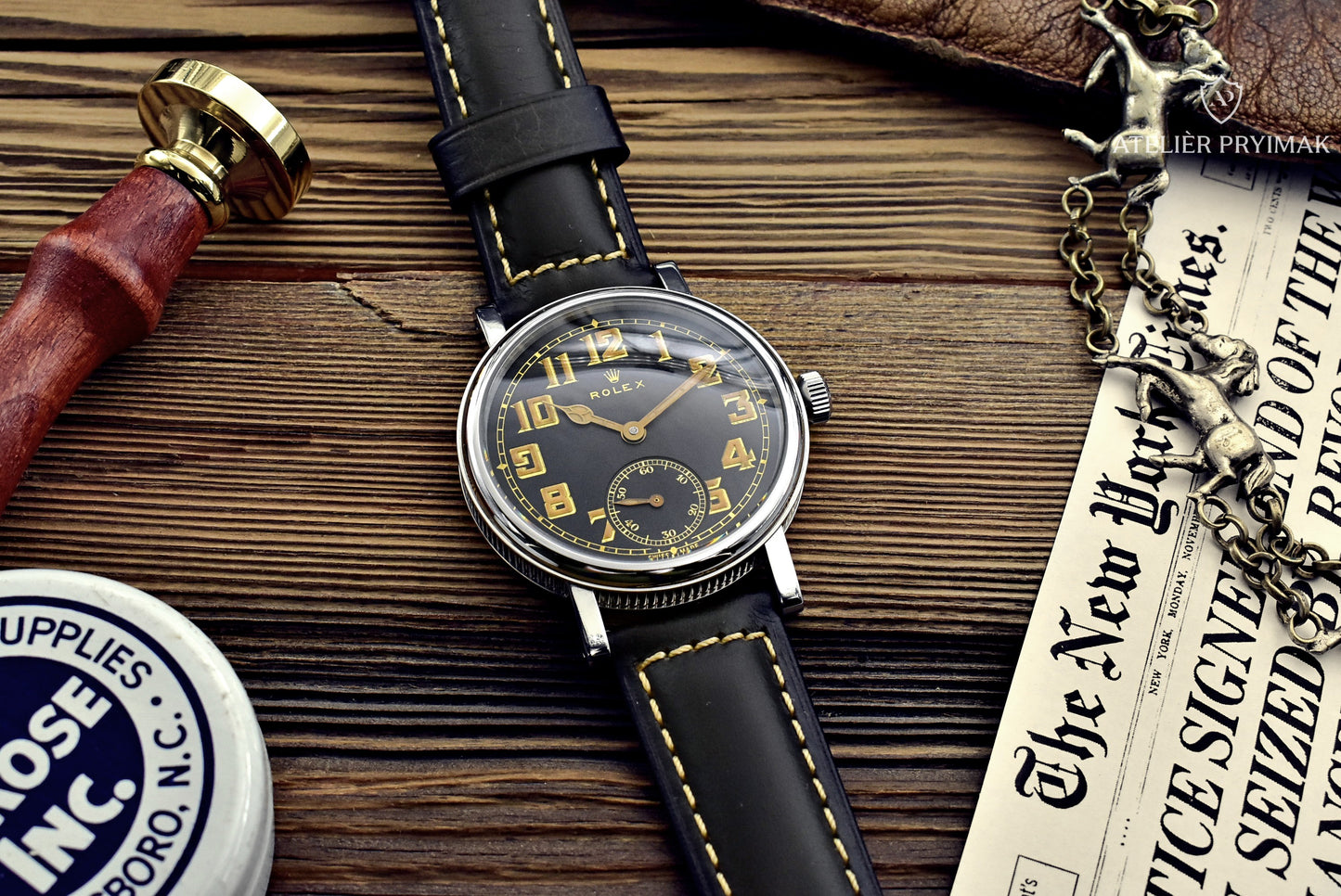 Vojenské starožitné švýcarské hodinky ROLEX 1940