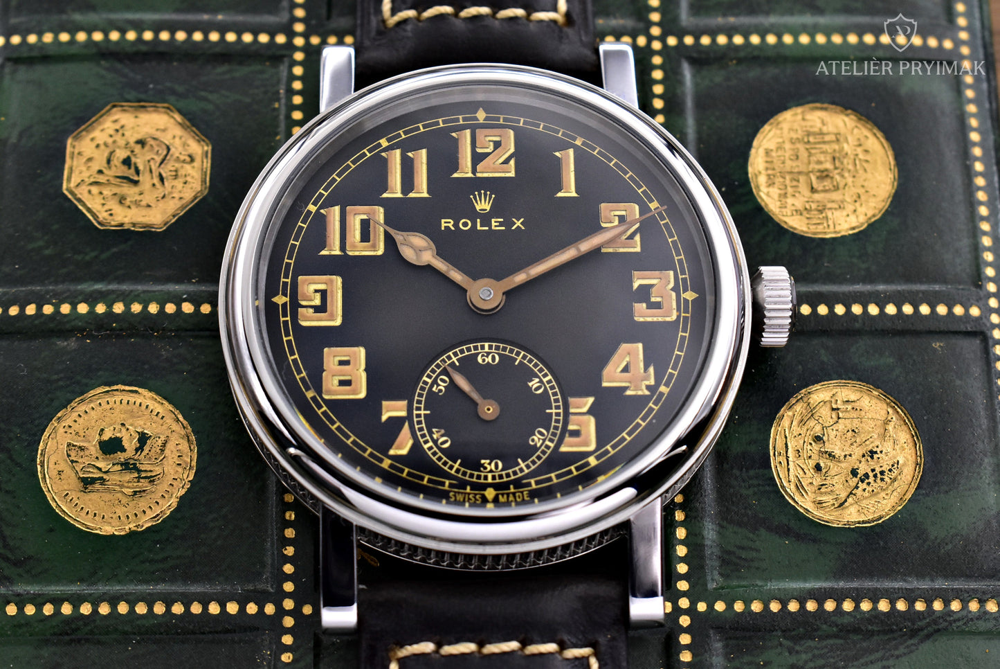 Vojenské starožitné švýcarské hodinky ROLEX 1940