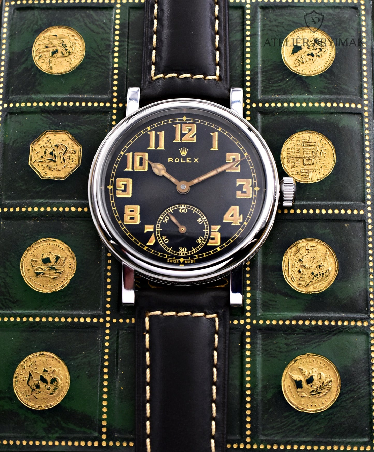 Vojenské starožitné švýcarské hodinky ROLEX 1940