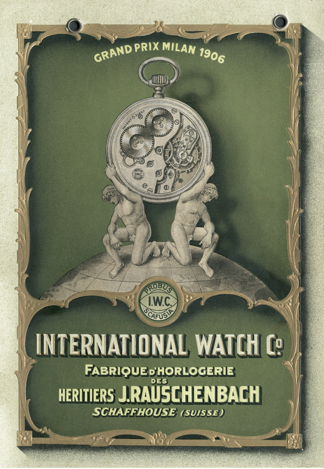 Exkluzivní skeletové hodinky IWC Schaffhausen "GLADIÁTOR" 1926