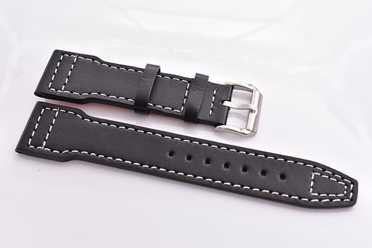 Řemínek CRAZY AVIATOR pilotní / letecké hodinky Hovězí kůže 20-22mm