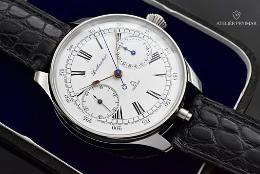Starožitné švýcarské hodinky Chronograf OMEGA LABRADOR 1900