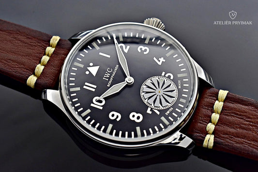 Letecké /pilotní starožitné hodinky IWC Schaffhausen 1911 s turbinou