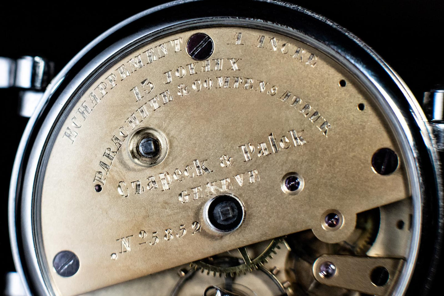 Museální Starožitné Hodinky Czapeck & Patek 1852