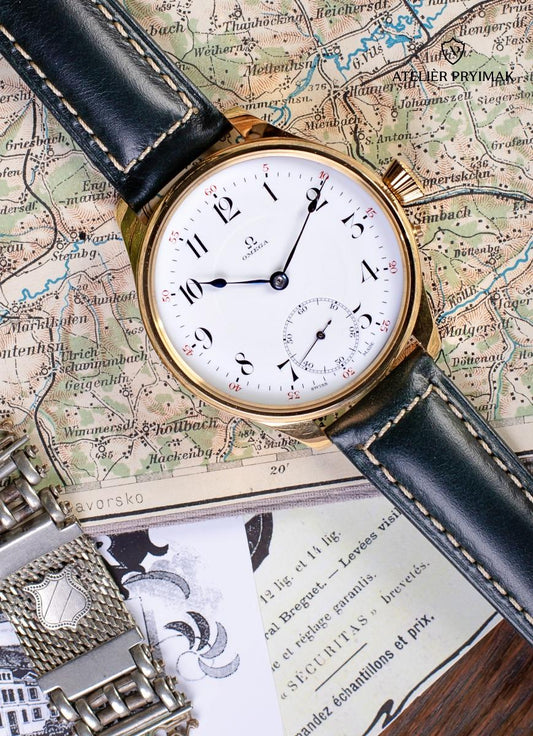 *PŘEDOBJEDNÁVKA* Starožitné švýcarské hodinky OMEGA Chronometre 21 jewels 1903